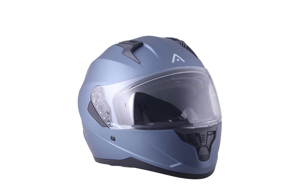 CASCO ADN INTEGRAL STELVIO TITANIO BLU METAL - Imagen 4