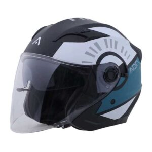 Casco jet ADN Cosmo BLue tempest