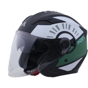 Casco jet ADN Cosmo verde vivace