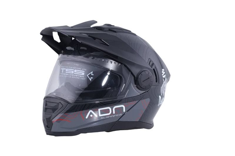 casco adventure adn duale dakar moon grey